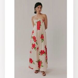 Free People Botanical maxi dress